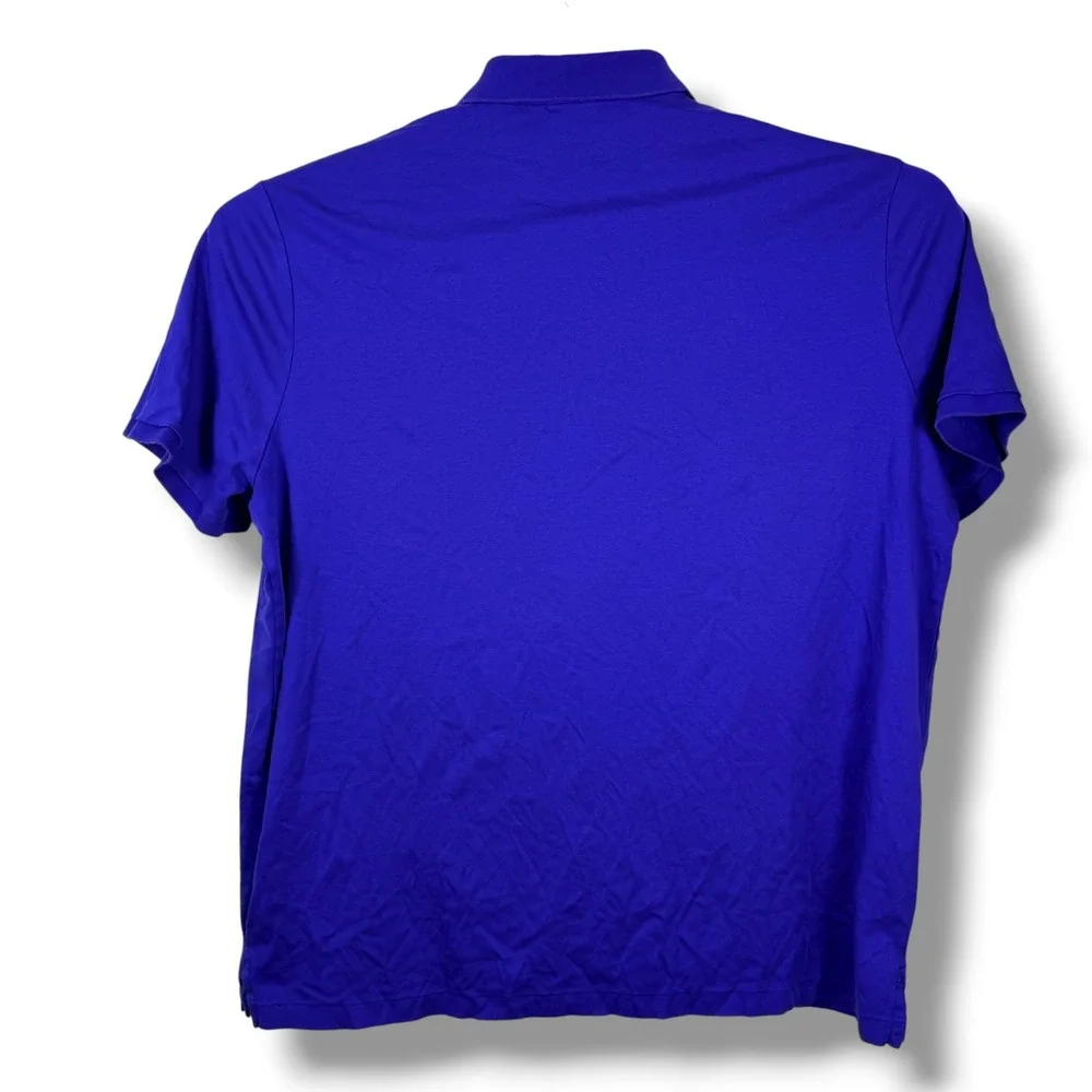 Polo Ralph Lauren Polo Shirt‎ Mens XXL Blue Classic Fit Cotton Flesh Pony Golf